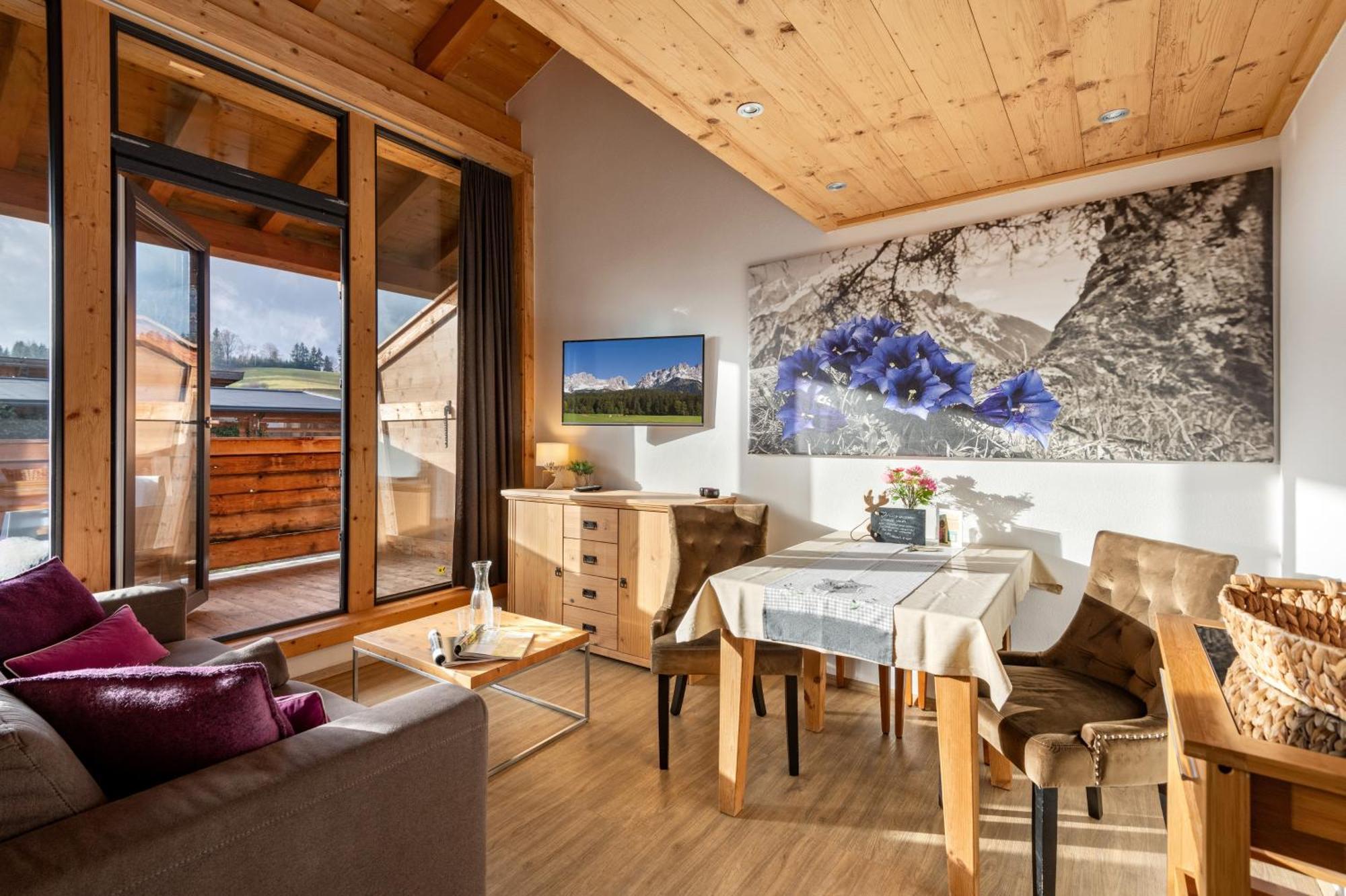 Narzenhof Wellness Chalets, Familien & Luxus Apartments Am Bauernhof St. Johann in Tirol Extérieur photo
